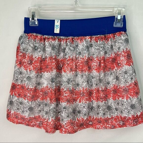 Justice Red white and blue Flag Sequins Skort NWT - Picture 10 of 13
